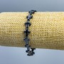 Bransoletka z hematytu Krzyż, średnica 10×8,5 mm, długość 18 cm (elastyczna)