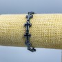 Bransoletka z hematytu w kształcie krzyża, średnica elementów 14×10 mm, długość 18 cm (rozciągliwa)