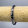 Bransoletka z hematitu «Zygzak» — średnica 5, 5×7, 5×5 mm, długość 18 cm (rozciągliwa)
