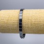 Bransoletka hematitu z kwadratowych koralików, średnica 6×6×2 mm, długość około 18 cm (elastyczna)