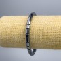 Bransoletka hematitu w cylindrach, średnica 6×6 mm, długość 18 cm (elastyczna)