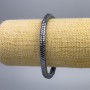 Bransoletka z hematytu Żygzak, średnica 6×2 mm ±, długość 18 cm (elastyczna)