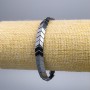 Bransoletka z hematitu «Strzałka», średnica 8×7×4 mm, długość 18 cm (elastyczna)