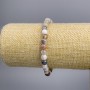 Bransoletka z agat Botswana – gładkie kuleczki, średnica 6 mm, długość 18 cm, na elastycznej gumce