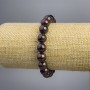 Bransoletka z naturalnego granatu, gładkie kuleczki o średnicy 10 mm, długość 18 cm, elastyczna
