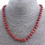 Naszyjnik z awenturytu (syntetyczny) „Złoty piasek”, fasetowane kuleczki o średnicy 8 mm, długość 48 cm