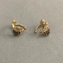 Kaf Xuping Pozłacane 18K czarne kryształy Love 10×8 mm +