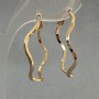 Kolczyki Xuping w kształcie kół z pozłacaniem 18K, grubość 2 mm, średnica 35 mm