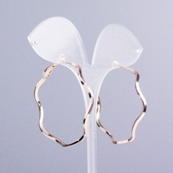 Kolczyki Xuping koła Pozłacane 18K, grubość 2 mm, średnica 40 mm