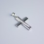Wisiorek Xuping Rodowany Krzyż z białymi kryształami 24x18 mm+