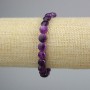 Bransoletka z sugilitą, szlifowane monetki, średnica 8,5 mm, długość 18 cm (rozciągliwa)