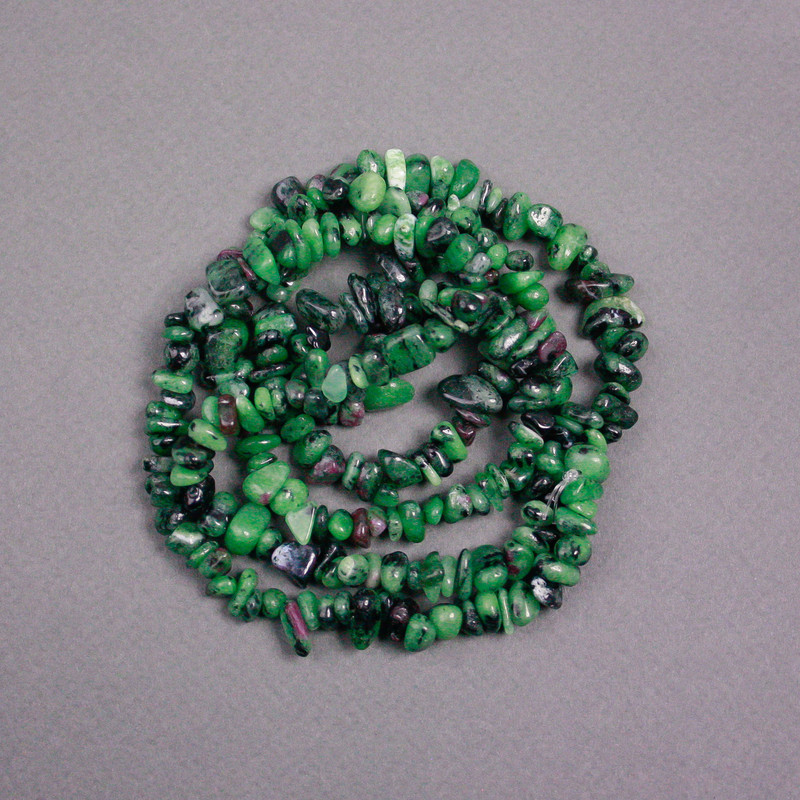 Koraliki zozytu na żyłce, drobiny, średnica 7×6×3 mm, długość 80 cm+