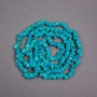 Koraliki na nitce Turkus (sztuczne) niebieska drobina, średnica 7x6x4mm+-, długość 78cm+-