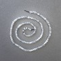 Koraliki z labradorytu na nitce, naturalny kamień, kostki, średnica 2,5 × 2,5 mm, długość 40 cm