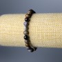 Bransoletka z pietersytu z naturalnym kamieniem, gładkimi kuleczkami, średnica 6,5 mm, długość 18 cm (rozciągana)