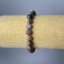 Bransoletka z pietersytu naturalny kamień gładka kulka, średnica 8,5 mm, długość 18 cm (elastyczna)