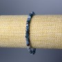 Bransoletka z kianitu, naturalny kamień, fasetowane kostki, średnica około 4,5 mm, długość 18 cm (elastyczna)