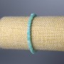 Bransoletka z amazonitu, granowane kostki 4 mm, długość 18 cm (elastyczna)