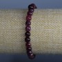 Bransoletka z rubelitu turmalinowego, naturalny kamień, gładkie kuleczki, średnica 6 mm, długość 18 cm (elastyczna)