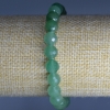 Bransoletka z nefrytu, naturalny kamień, fasetowane kulki, średnica 8 mm, długość 18 cm (rozciągliwa)