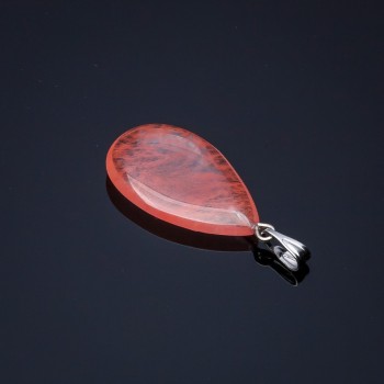 Wisiorek Kropla chalcedonu 2,5×1,7 cm (±)