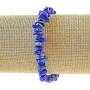 Bransoletka z lazurytu, naturalny kamień – drobne fragmenty, średnica 7×2 mm, długość 18 cm (rozciągliwa)
