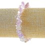 Bransoletka z naturalnym ametystem, drobne fragmenty kamienia, średnica 9×4 mm, długość 18 cm (rozciągliwa)
