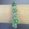 Bransoletka z nefrytu, naturalny kamień, fasetowane kuleczki, średnica 10×7 mm, długość 18 cm, elastyczna (stretch)
