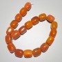 Koraliki karneolu z naturalnego kamienia w kształcie prostopadłościanu, wymiary około 15×19 mm, długość 38 cm, na żyłce