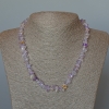 Naszyjnik z ametrynu, naturalny kamień, drobiny, średnica 8×3 mm, długość 48 cm