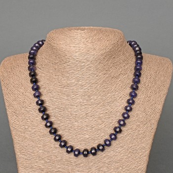 Naszyjnik awenturyn „Noc Kairy” (syntetyczny) gładki rondel, średnica 9×7 mm, długość 50 cm+-