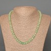Naszyjnik z nefrytu, naturalny kamień, gładkie rondelki, średnica 8×5 mm, długość około 48 cm