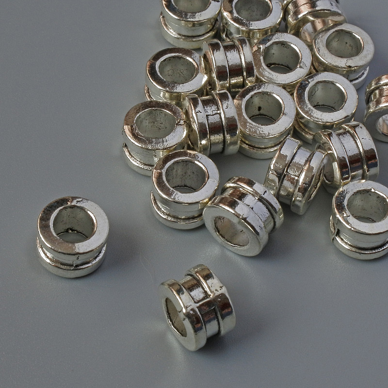 Koralik-wkładka, średnica 8×5,5 mm, otwór 4,5 mm, opakowanie 19 szt., 20 g