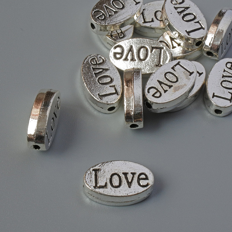 Furnitura jubilerska – wkładka koralikowa, średnica 8×12, 5×3, 5 mm ± opakowanie 14 sztuk ± 20 g