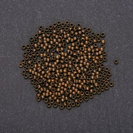 Krympy «zachipy», średnica 2,5 mm, kolor metalu «brąz» 200 g
