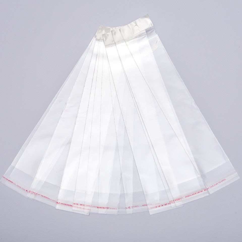 Woreczek opakowaniowy samoprzylepny 7×31,5 cm, 100 szt.