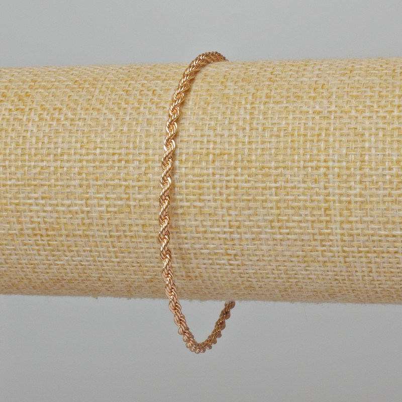 Bransoletka Xuping pozłacana 18K, długość 19 cm, grubość 2,5 mm+