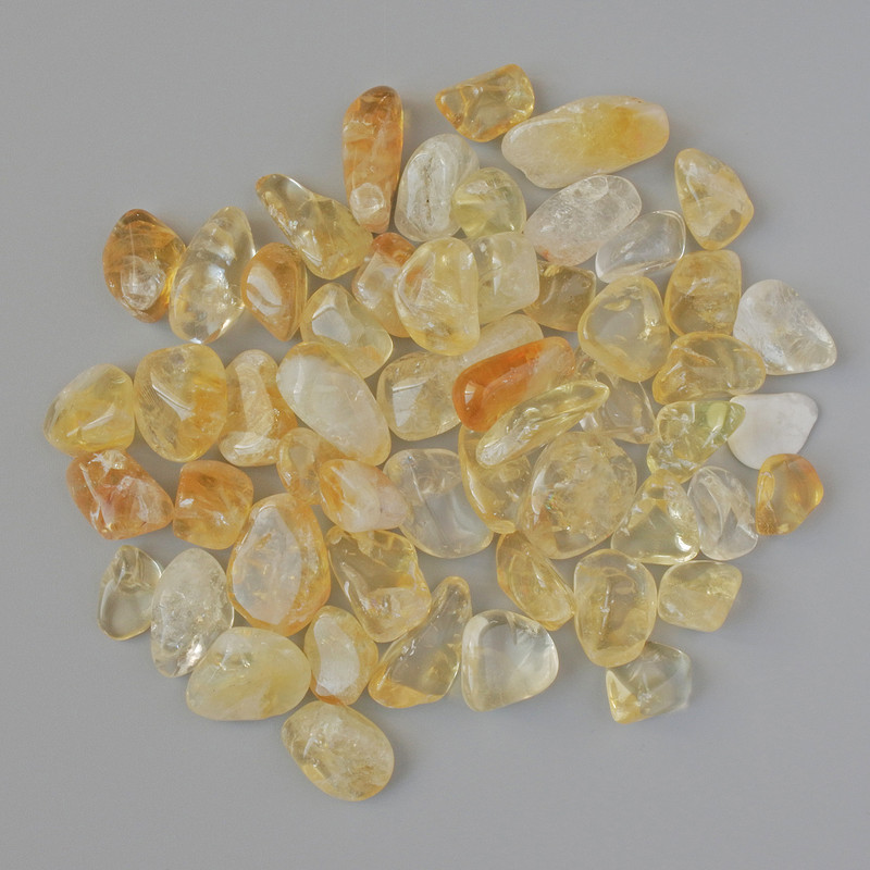 Pamiątkowy naturalny kamień cytryn fasetowany, średnica 18×11 mm (+-), opakowanie 100 g