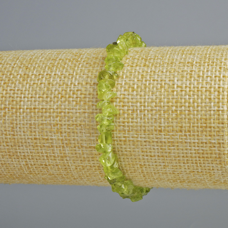 Bransoletka z naturalnego chryzolitu