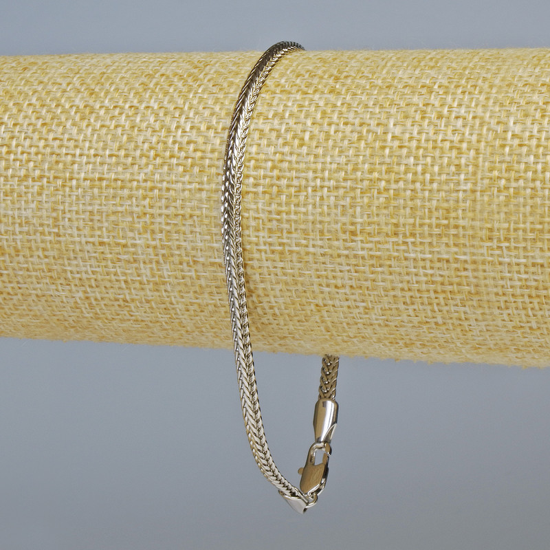 Bransoleta Xuping rodowana, grubość 3,5 mm, długość 21 cm