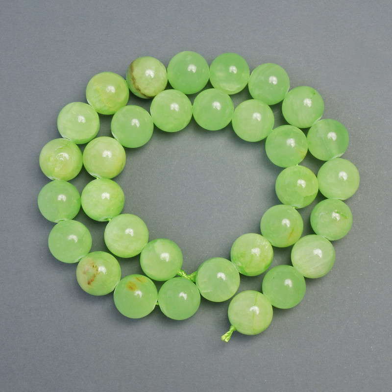 Koraliki onyksowe – naturalny kamień, gładkie kuleczki, średnica 12 mm ±, długość 39 cm ± na nitce