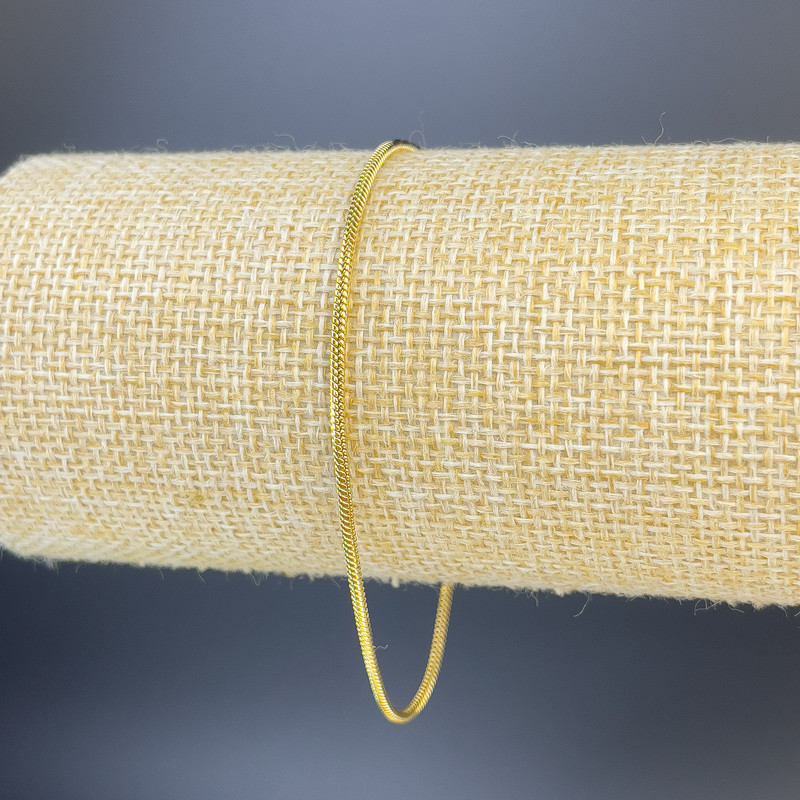 Bransoletka Xuping pozłacana 18K, długość 18–22 cm, grubość 1,6 mm+