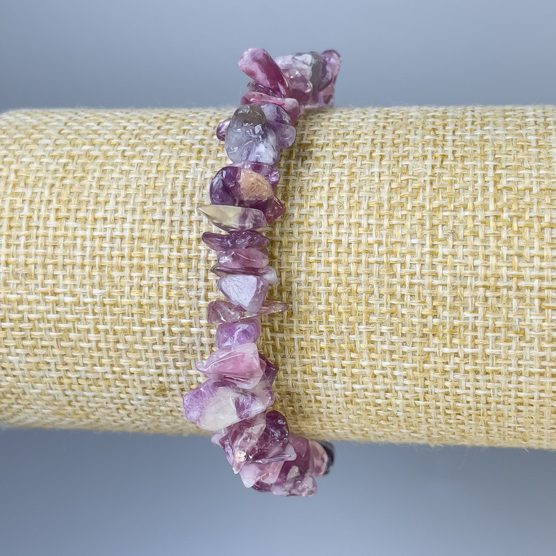 Bransoletka z drobin turmalinu, średnica 10×2 mm, długość 18 cm, elastyczna