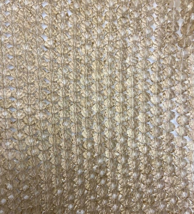 Koraliki bursztynowe z czeskiego kryształu 8x6 mm