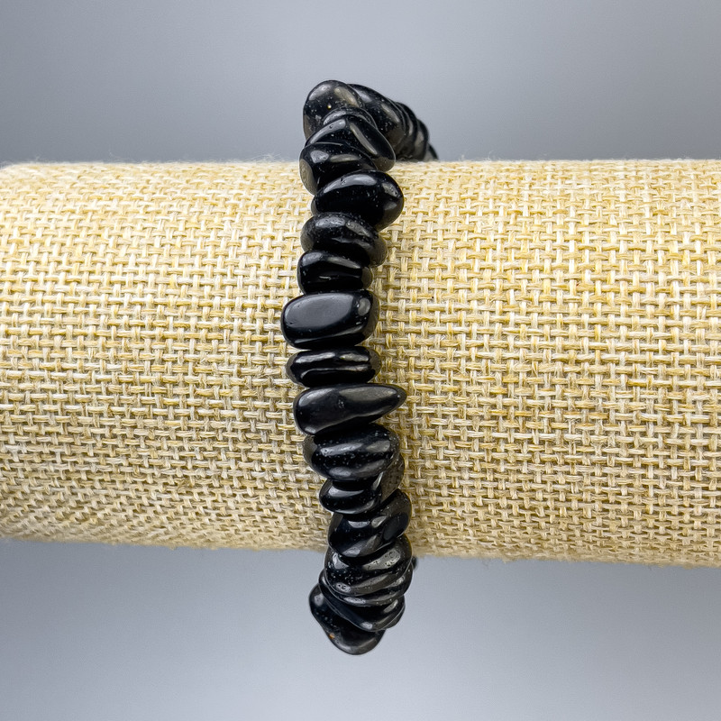 Bransoletka z agatu fasetowanego 10×5 mm, długość 18 cm, na gumce elastycznej