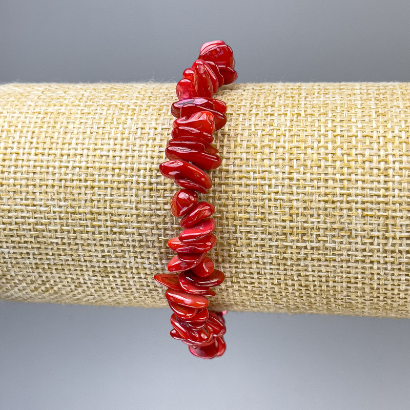 Bransoletka z perłowych drobinek, średnica 9×2 mm, długość 18 cm, elastyczna baza