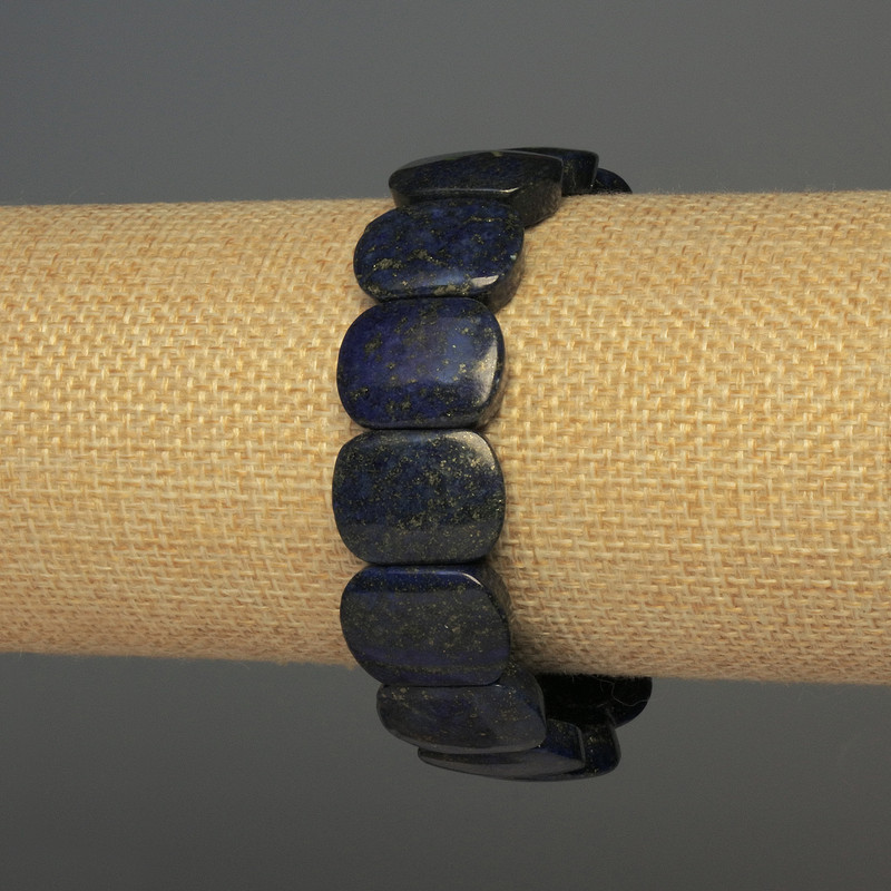 Bransoletka z lazurytu, ogniwo 18x13 mm, długość 18 cm, elastyczna