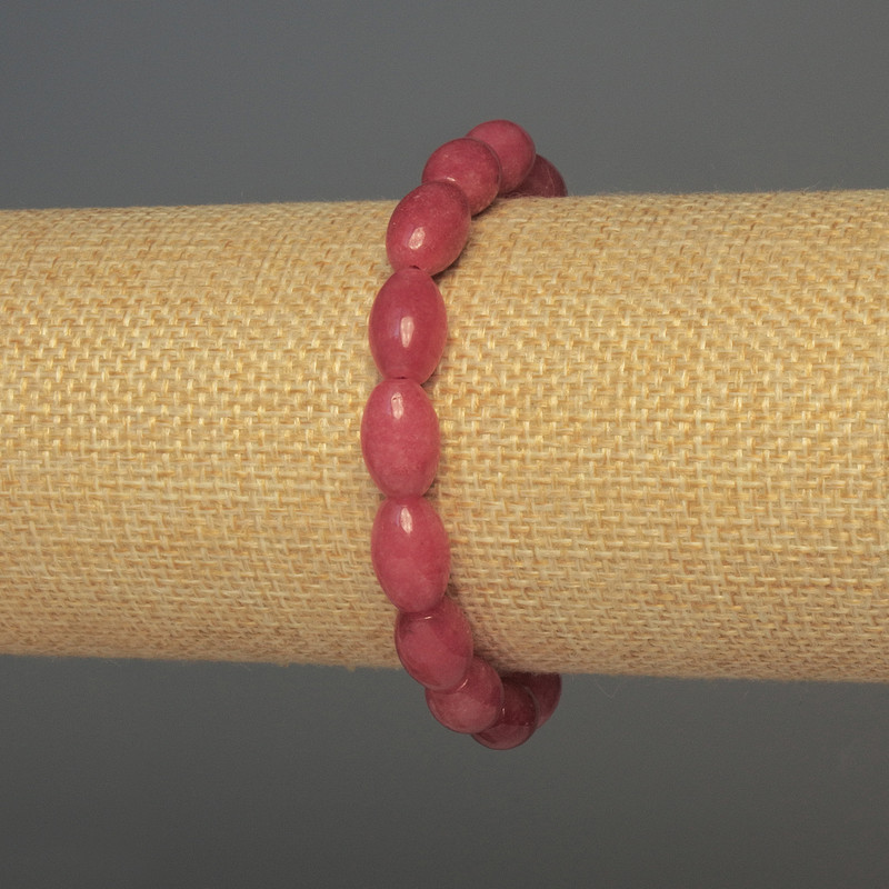 Bransoletka z turmalinem w ziarnach, średnica 12×8 mm, długość ok. 18 cm, elastyczna