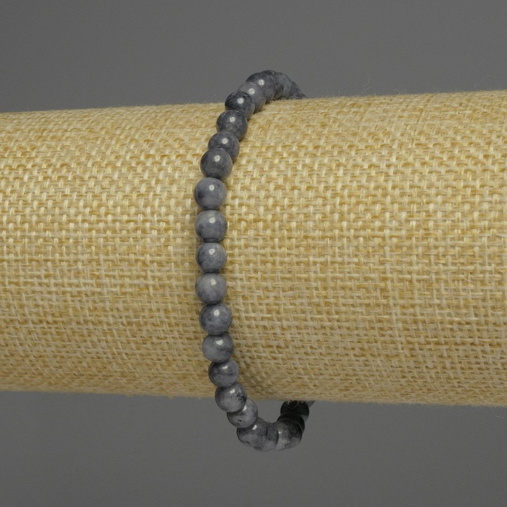 Bransoletka z szafirem – gładka kulka, średnica 7–8 mm, asortyment rozmiarów, długość 18 cm, elastyczna