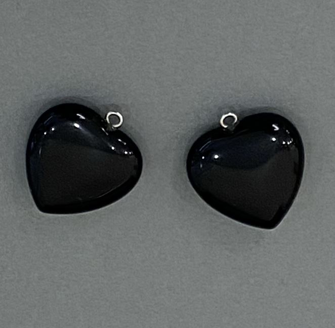 Wisiorek Serce z agatu 25×25×27 mm+